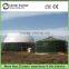 Enamel bolted biogas plant digester size can be customized with double membrane roof