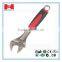 2016 New arrival small adjustable wrench with 5 sizes 6", 8", 10", 12", 15"
