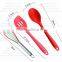 Food Safe Cooking Utensil Set stainless steel and silicone cookware set ladle