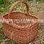16 or 20 " Handmade Willow Basket, Wicker Basket, Rectangular Basket, Farmhouse Basket,Woven Picnic Basket,Grocery Basket,Market
