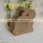 Rabbit shaped two side use decor MDF photo frame with pen holder