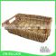 Rurality rectangular wicker storage basket for home shops or market