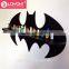 new design bat cartoon shape wall shelf for kids room display wooden floating shelf
