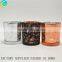 black laser cut rose glass candle containers candlestick