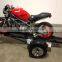 Collapsible Motorcycle Carrier Trailer with Single Wheel