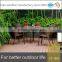 China factory made fast delivery outdoor rattan garden dining table and chairs set