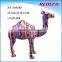 2017 fation colourful camel statue with heat transfer printing