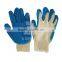 cheap wholesale price Latex coated cotton glove 10 gauge one thread flat finished coating latex examination gloves