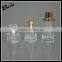  china cosmetic 50ml high quality custom simple crystal glass perfume bottle gold metal cap best sale
