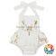 Summer Deer Pattern Designs Baby jumpsuit Halter Girl Clothes Tutu Plain Baby Romper