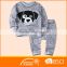 Babies Casual Clothing Winter Colored Melange French Terry 2 Pcs Jogging Sets