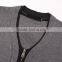 Long Sleeve Grey Button Down Cardigan Sweater For Men