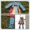 2016 Easter Giggle Moon Remake Girls Outfits Spring Summer Sets Persnickety Kids Girl Knot Clothing Set Remake Stripes Boutique