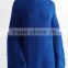 High Quality Royal Blue Knitted Wool Cashmere Sweater Women's