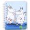 Moomin Spiral Notebook A6 Snufkin Lined Paper 75 Pages Plastic Covers
