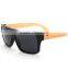fashion UV400 natural bamboo PC frame sunglasses WPB1033