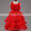 Scalloped Sleeveless Vestidos Chiffon Girl Dress for Wedding flower girl dress