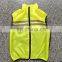 Reflective safety waistcoat with mesh fabric for running and and cycling