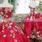 LS00155 2017 Baby Chinese Girl Party Dress Children Short Front Long Back Real Sample Evening Dress
