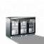 Glass Triple door back bar cooler/underconter bottle cooler /beer fridge
