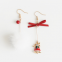 earring  christmas style
