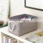 Burlap Storage Organizer Basket Heavy Duty Storage Basket Perfect Storage Jute Basket for Laundry Shoes Kids Toys