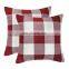45x45 Buffalo Check Plaid Throw Pillow case Covers Home Decor Cotton Linen