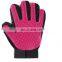 Silicone pet grooming massage gloves for dogs & cats