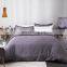 America Black Friday Sale Home Textile Manufacturer Plain Washed Microfiber Queen Blue Grey Bedding Cover Set