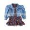 Girls' Denim Two Piece Suit New Korean Style Suit in Autumn 2020