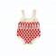 Ins Autumn Baby Suit Female Baby Western-style Plaid Knitted Jacket Strap Romper Romper Two-piece Suit Single Shot