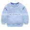 Children's autumn sweater 2020 new boys foreign style round neck pullover pure cotton girls solid color tops loose long sleeves