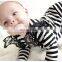 2019 new black white Striped rompers Infant Toddler Flutter Sleeve Romper Baby Unique bodysuits