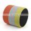 Customized factory wholesale modern design linen fabric round ottoman pouf foot stool for living room