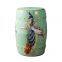 Chinese New Style Birds Flowers Trees Painting Classic Ceramic Drum Stool For Dressing Table