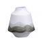 Modern White Dark Green Hand Made Chinese Ceramic Vase Jar With Lid For Office Table