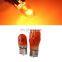 Universal t10 halogen bulbs 12v 3w lighting canbus Amber color wedges instrument lamp parklight t10 bulb led
