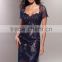 Beautiful Satin and Lace Mother of the Bride Dress with Short Sleeve Jacket High Quality Sexy Mother of the Bride Dress