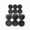 Black engraved natural cow buffalo horn buttons