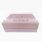 Professional custom white/black/pink magnetic gift box with magnetic lid