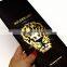 New design custom matte finish 12oz 340g resealable side gusset coffee bag gold printing with tin tie and valve