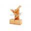 Hot-selling bamboo desktop organizer with drawer desktop with small bookshelves