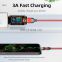 540 degree Free Rotating L-shape portable 3 In 1 phone charge usb cable