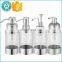 Free sample 200ml 280ml 300ml 350ml 450ml acrylic clear liquid soap plastic hand dispensers bottle