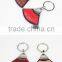 exotic skin fashion key chain special ostrich skin key ring new gift item leather key ring