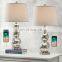 France bedroom desk lamp clear crystal balls living room table lamp