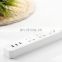 Xiaomi Power Strip 2A Fast Charging 3 USB Socket Strip Multi-function Household Overload Protection Porous Wiring Board