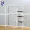 Portable free standing clothes rack storage closet garment shelf