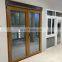 Yekalon Wooden Grain Filmed oversized Fancy Design UPVC window  wooden like Sliding pvc window