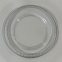 Silver Beads Rimmed Clear Plastic Round Charger Plate For Wedding Table Decoration